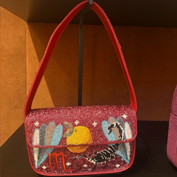 STAUD BEADED ZODIAC TOMMY BAG SCORPIO - Picture 8 of 8